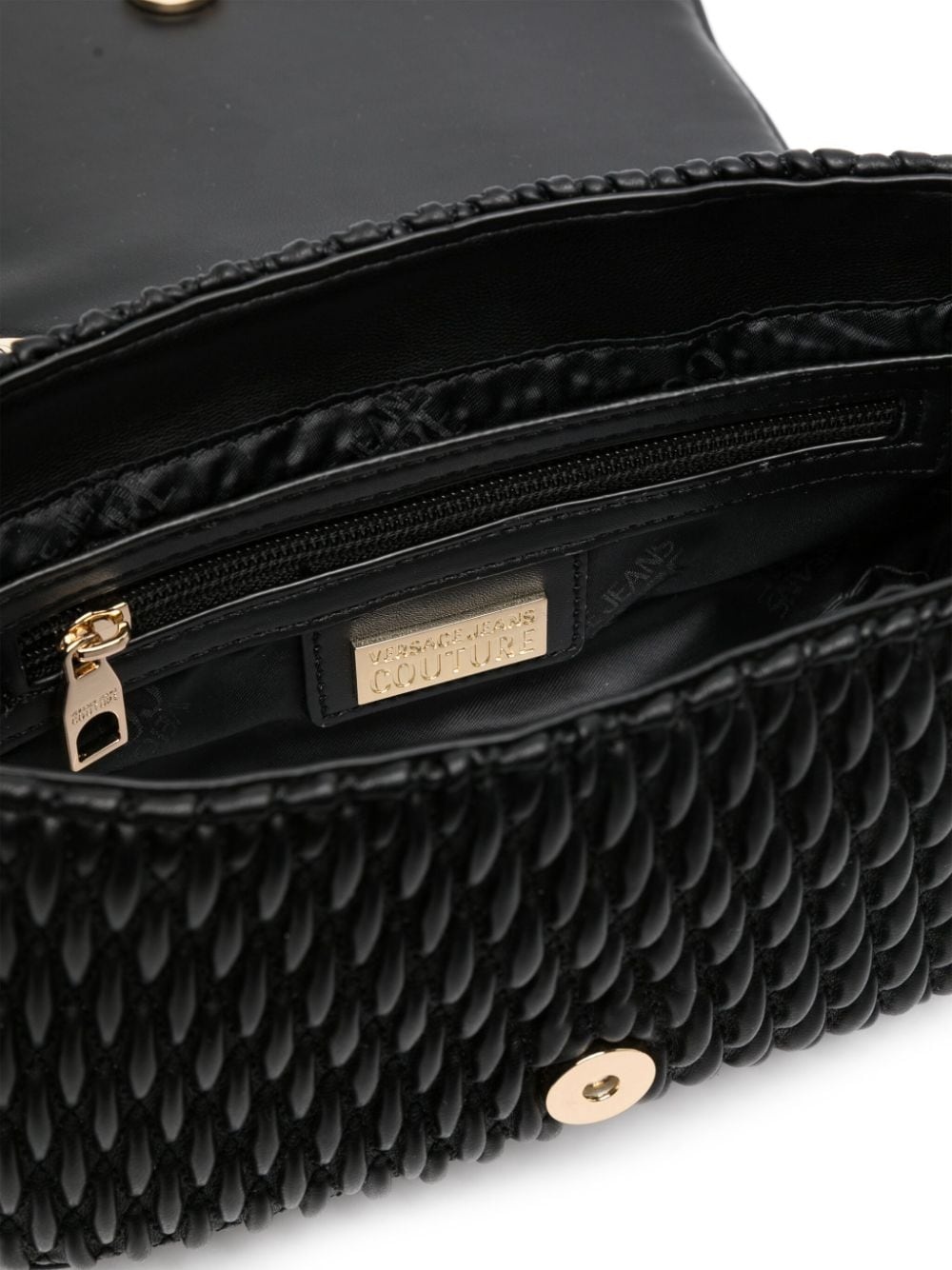 faux-leather quilted shoulder bag - 5