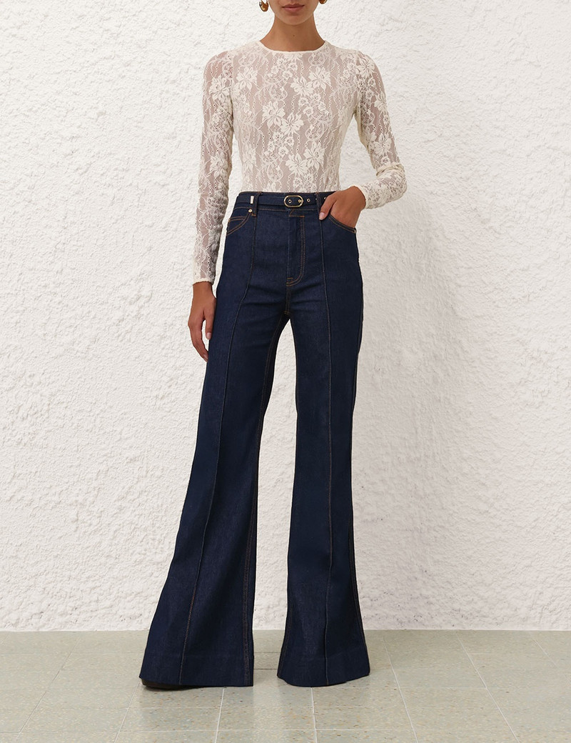 Zimmermann ILLUMINATE WIDE LEG JEAN outlook