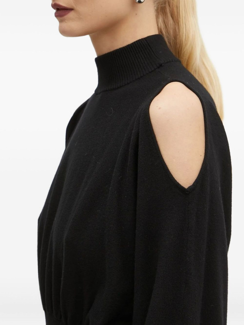 high-neck embellished-cuff sweater 3