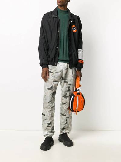 Heron Preston logo-print buttoned windbreaker outlook