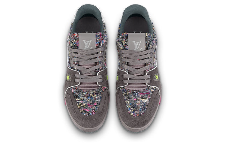 LOUIS VUITTON LV Trainers 'Grey with Colorful Mesh' 1A998B - 3