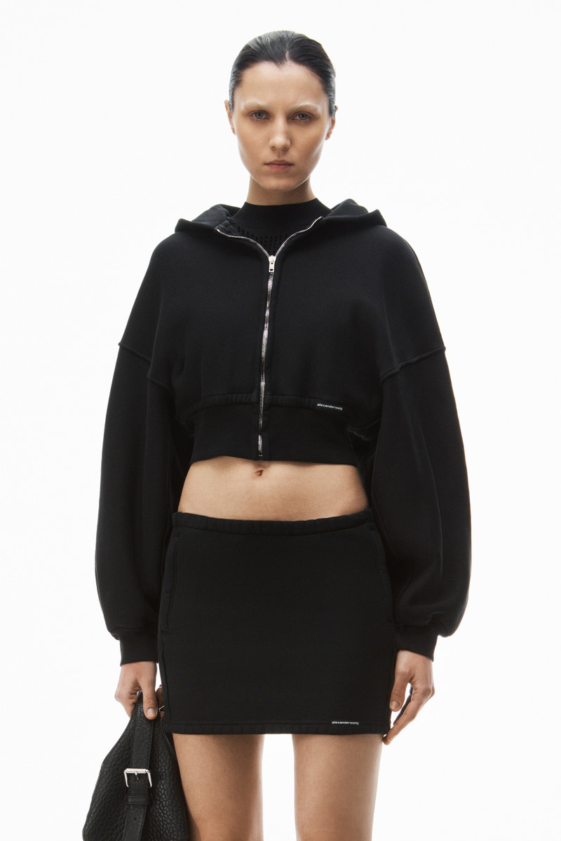 Alexander Wang mini skirt in classic cotton terry outlook