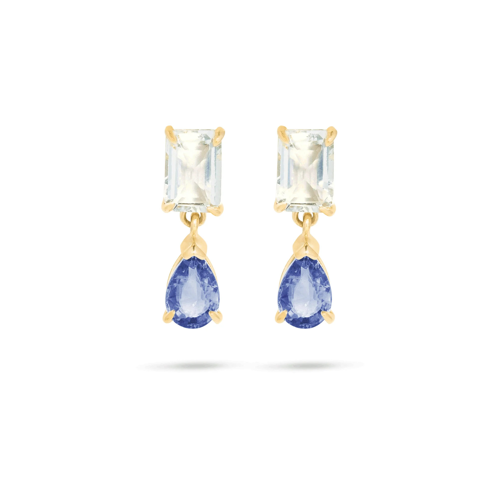 Just the Two of Us Le Blue Drop Earrings - 1