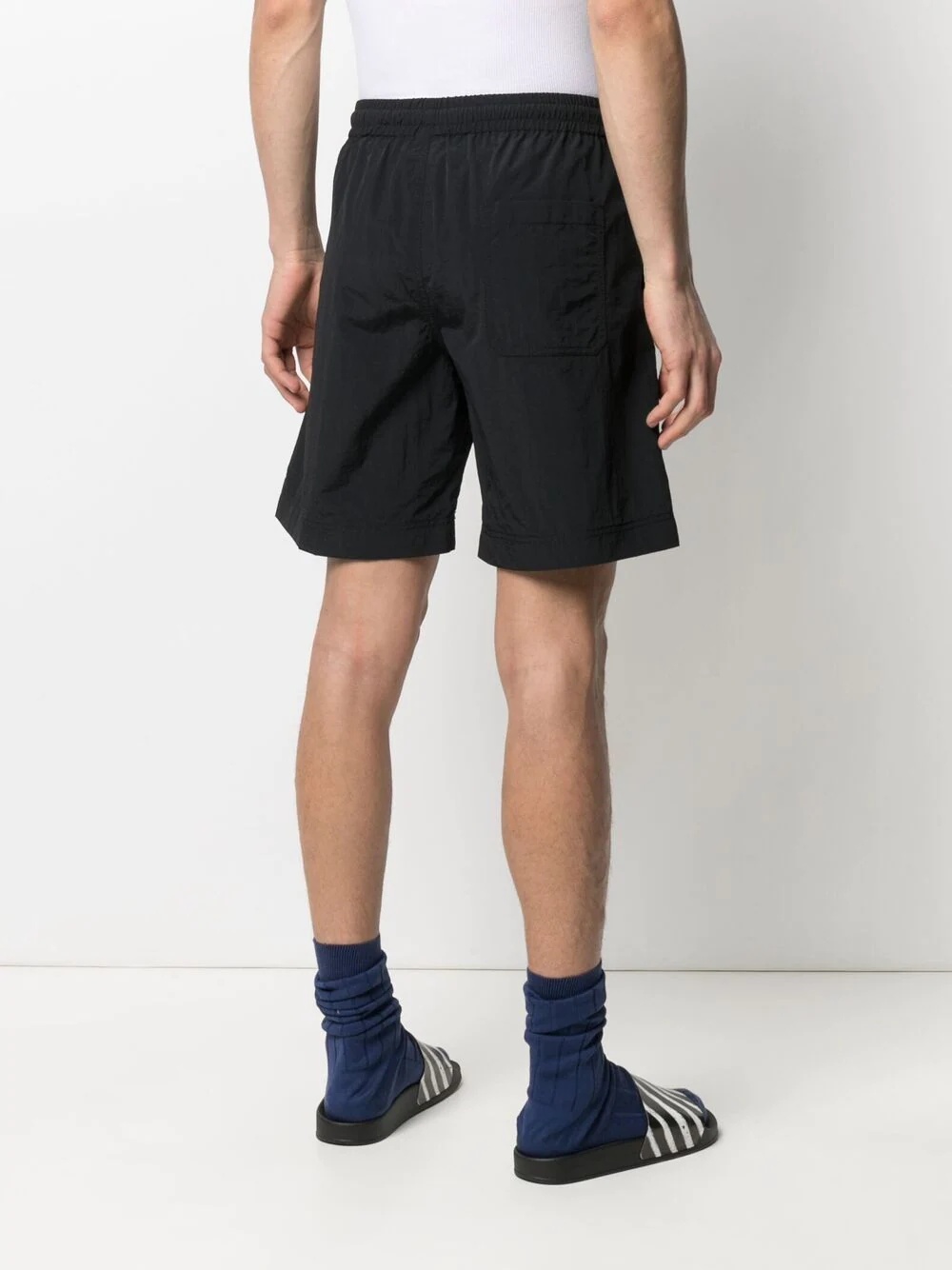 knee-length track shorts - 4