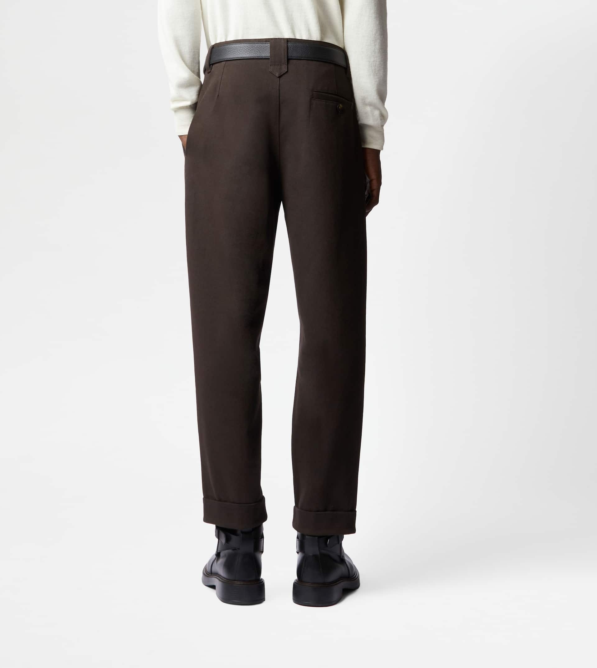 PANTS WITH DARTS - BROWN - 8