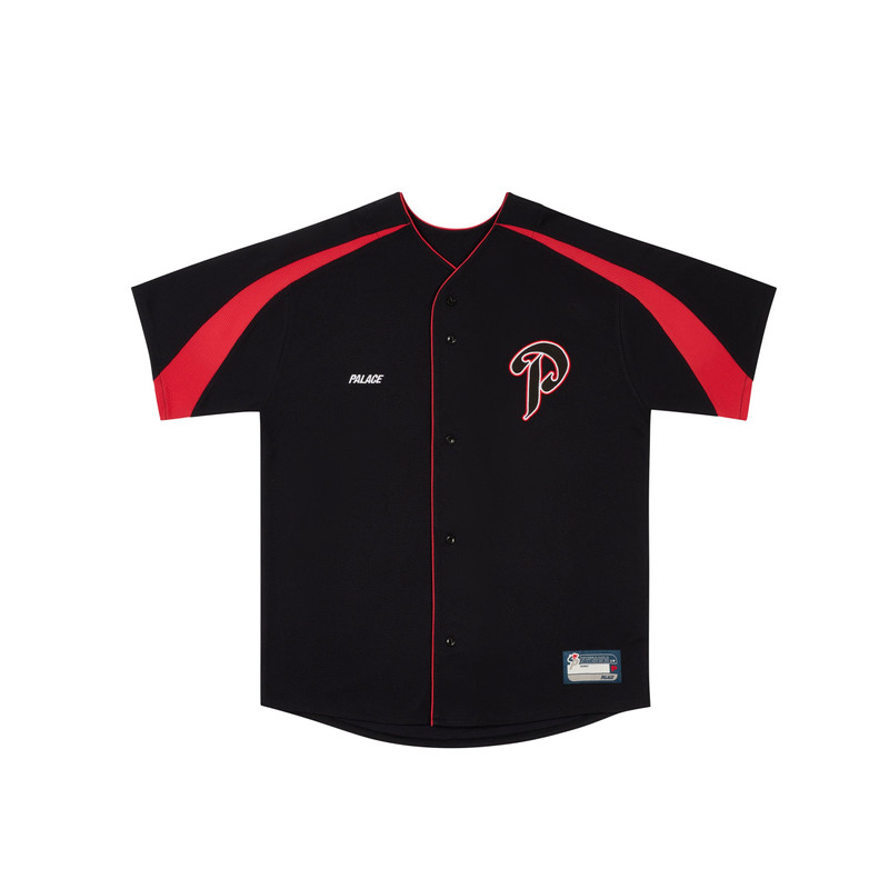 P PASEBALL JERSEY BLACK - 1