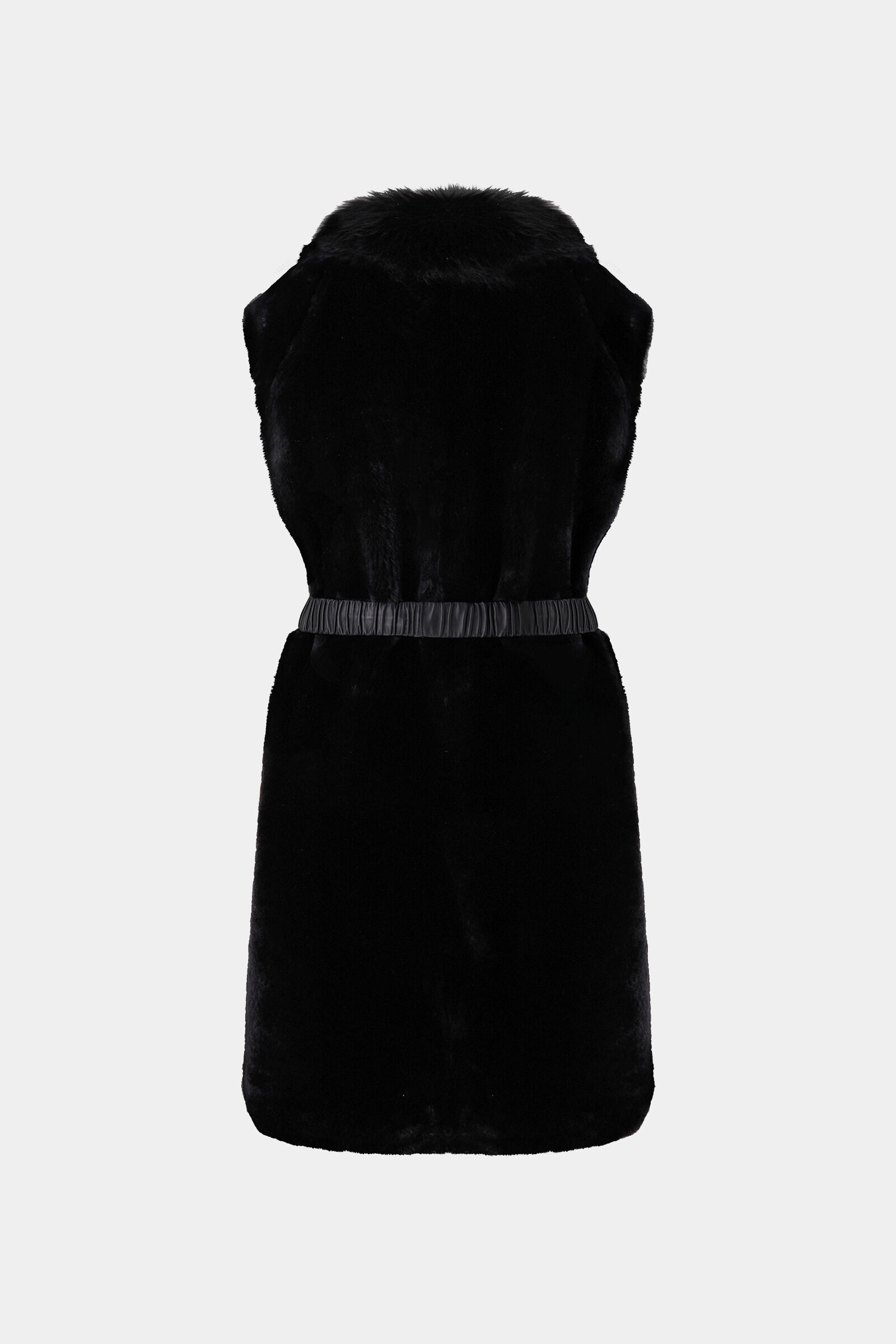 Palma Reversible lambskin vest in Black - 3