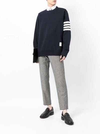 Thom Browne 4-Bar stripe sweatshirt outlook