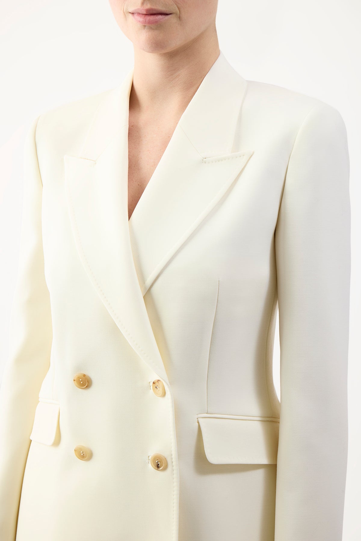 Angela Blazer in Ivory Wool - 5