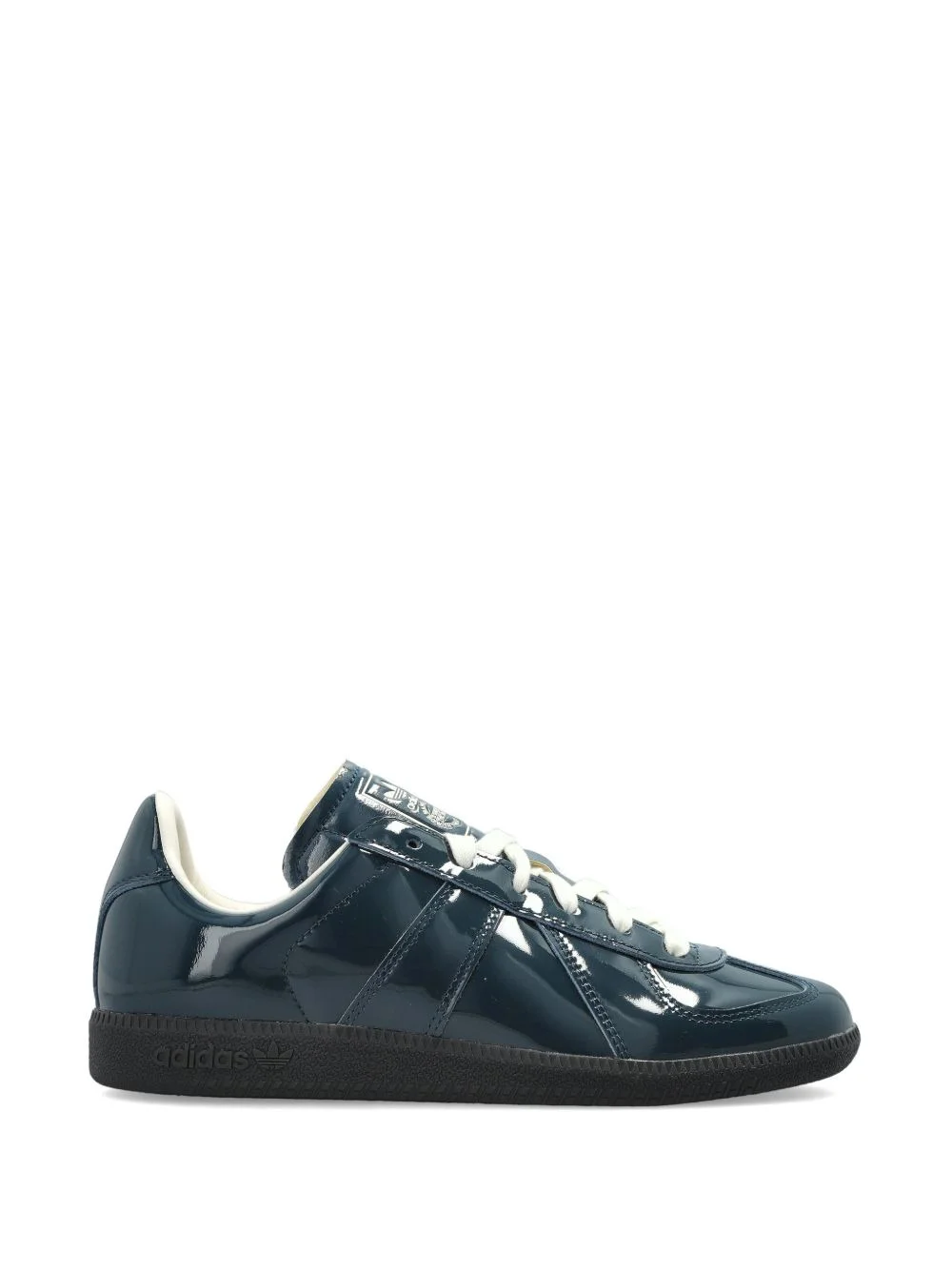 lace-up leather sneakers - 1