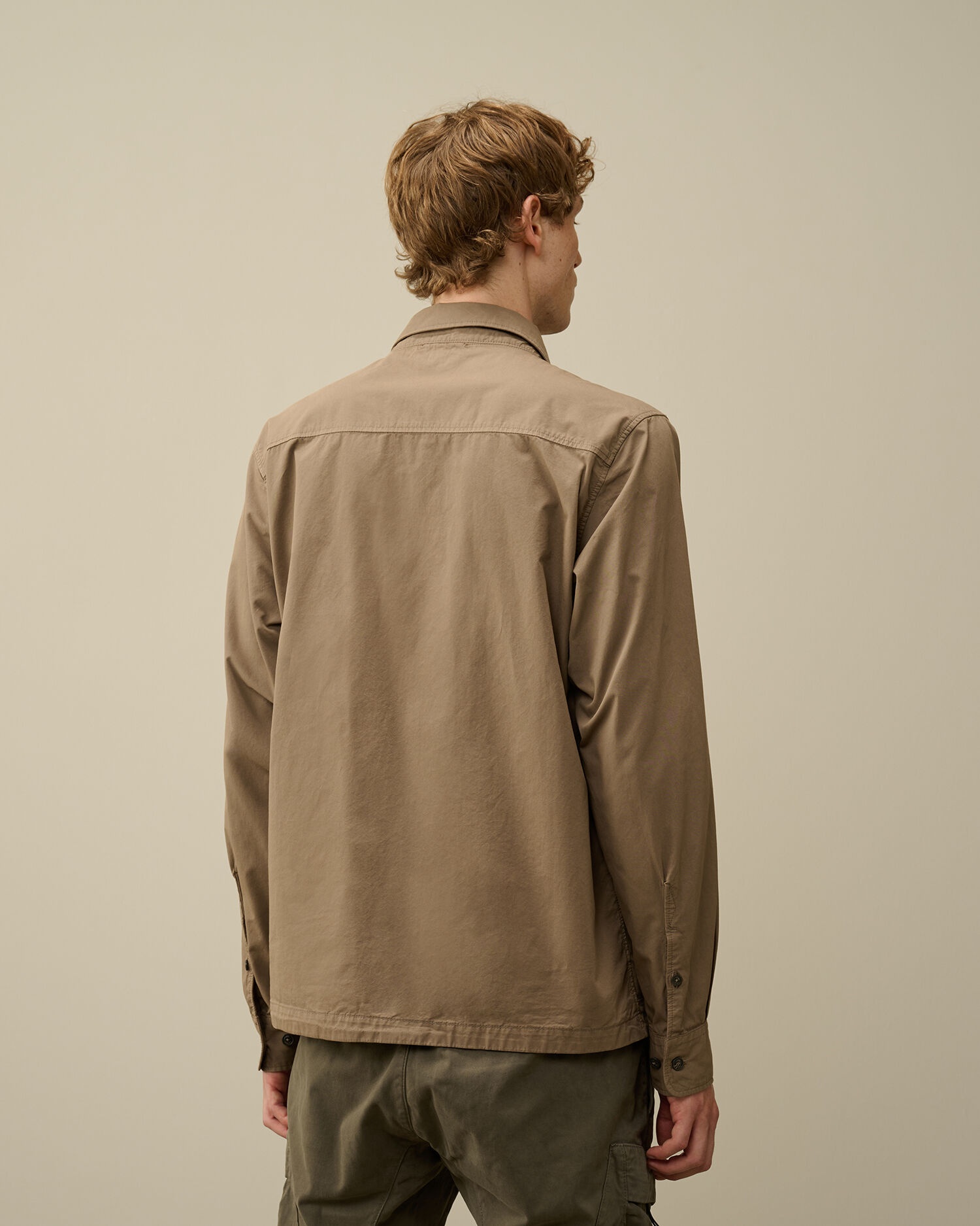 Organic Gabardine Zipped Overshirt - 3