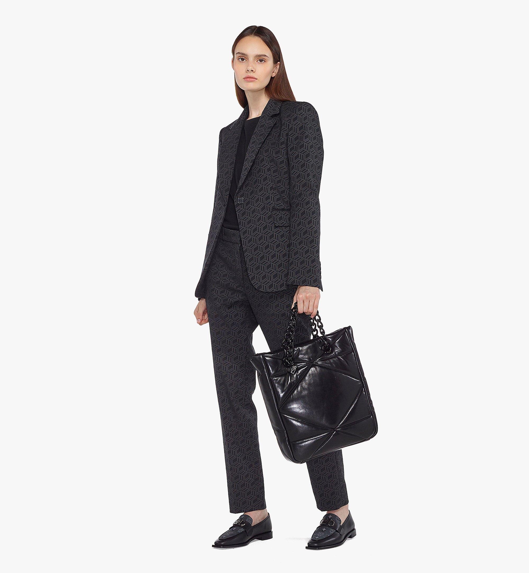 Travia Tote in Cloud Quilted Leather - 7