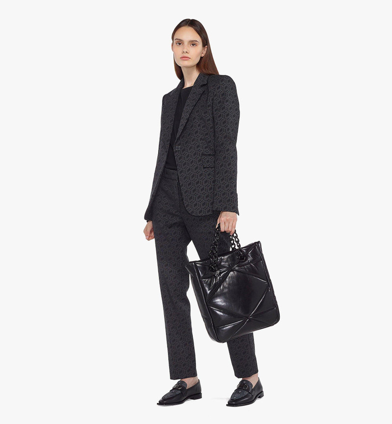 Travia Tote in Cloud Quilted Leather 7