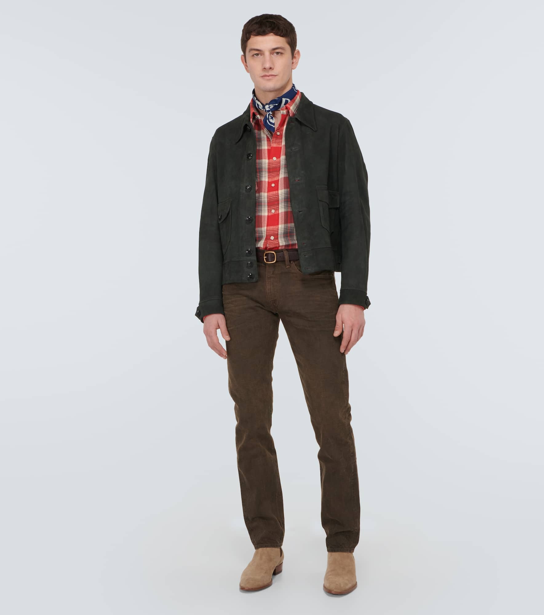 Patched slim jeans - 2