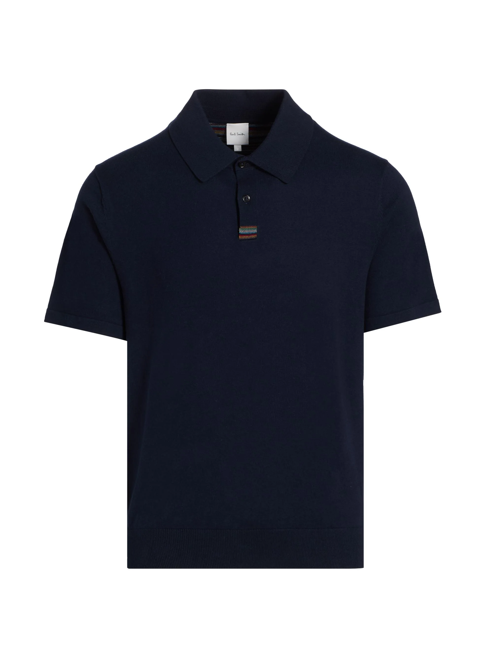 Men's Knit Cotton Polo Shirt - Very Dark Navy - 1