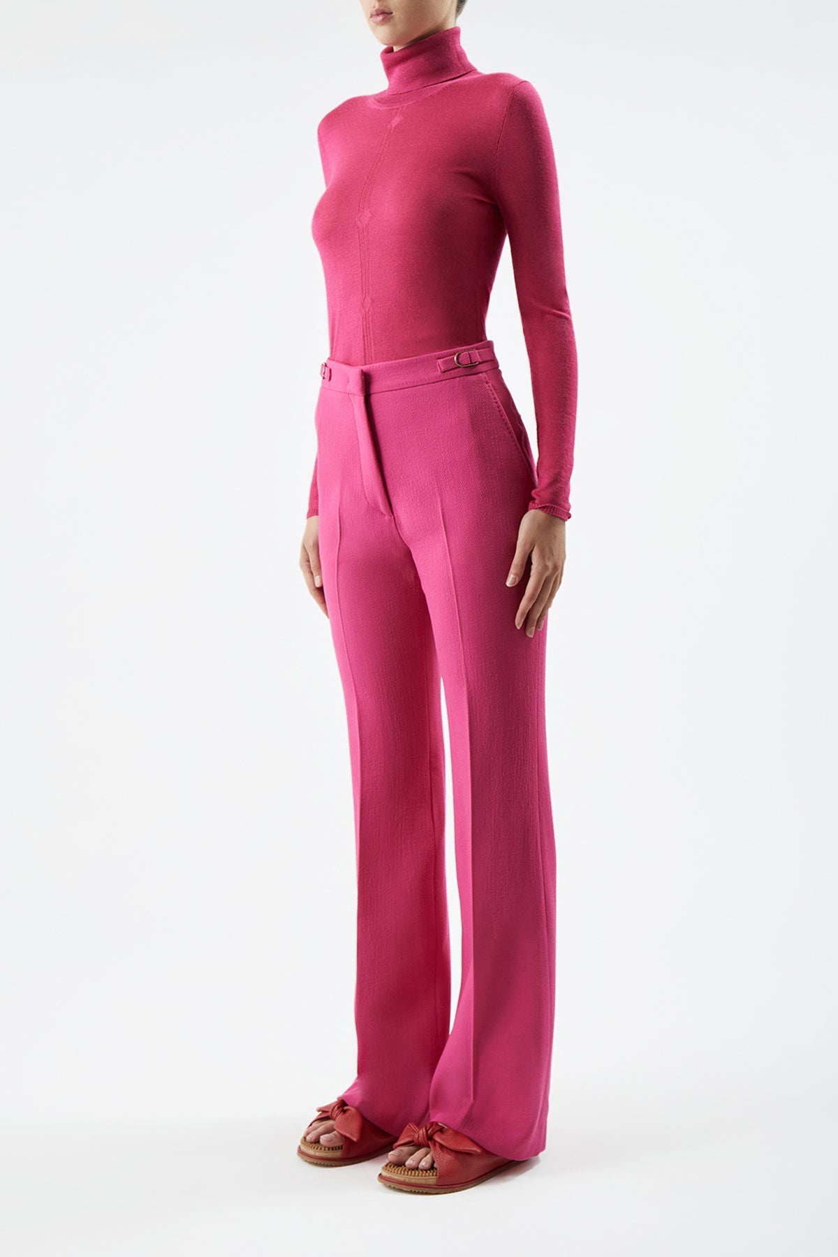 Steinem Turtleneck Sweater in Silk Cashmere - 3