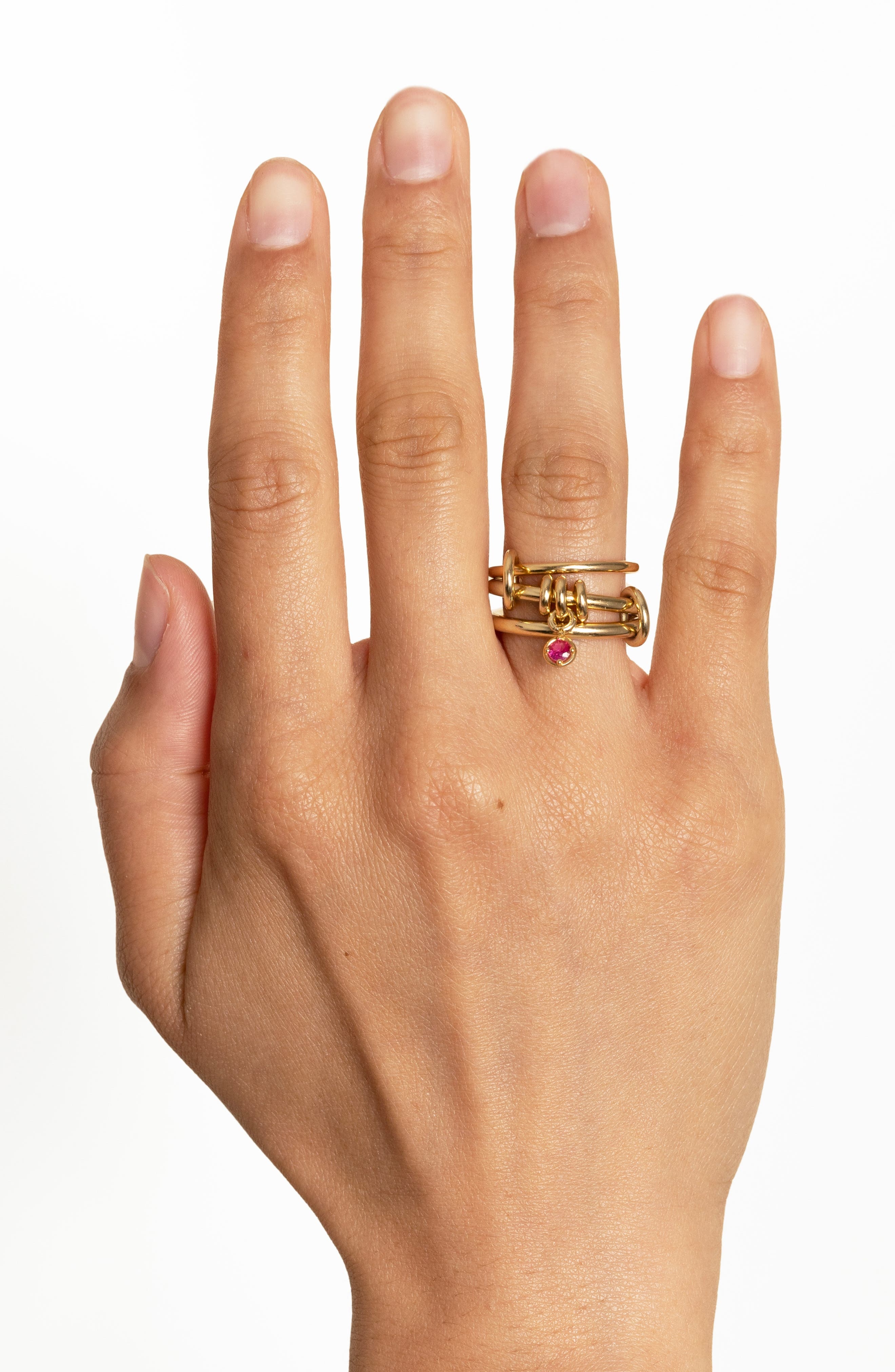 Spinelli Kilcollin Piera Linked Rings in Yellow Gold at Nordstrom - 2