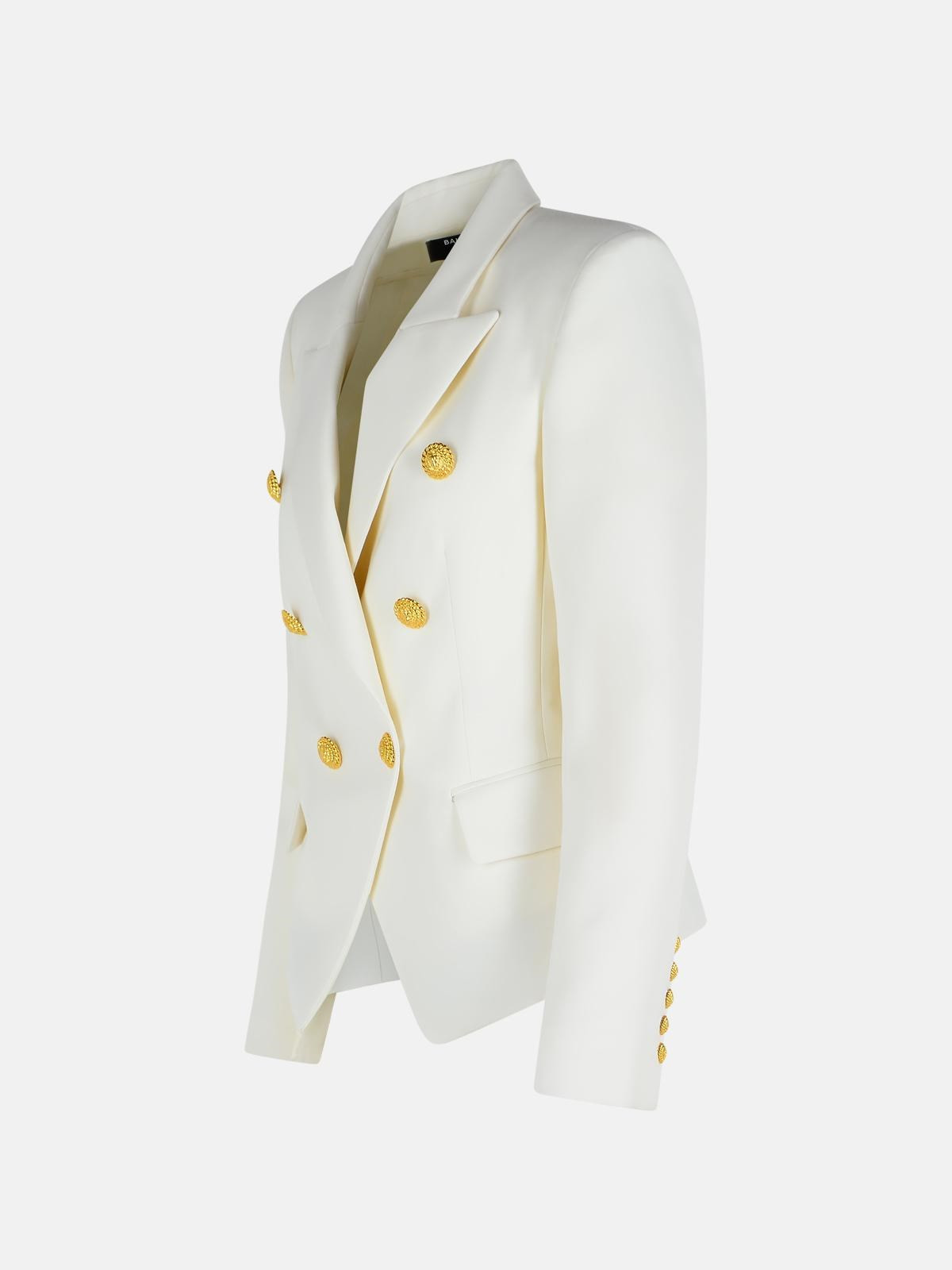 BALZER IN WHITE VIRGIN WOOL - 2