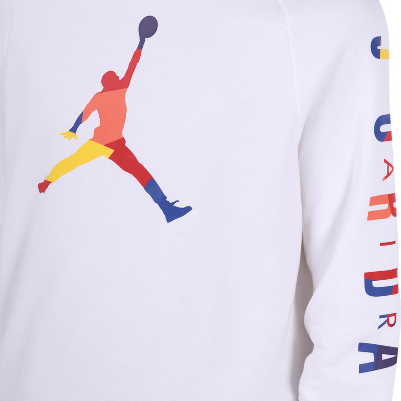 Jordan Men's Air Jordan DNA Round Neck Pullover White DA6729-100 outlook