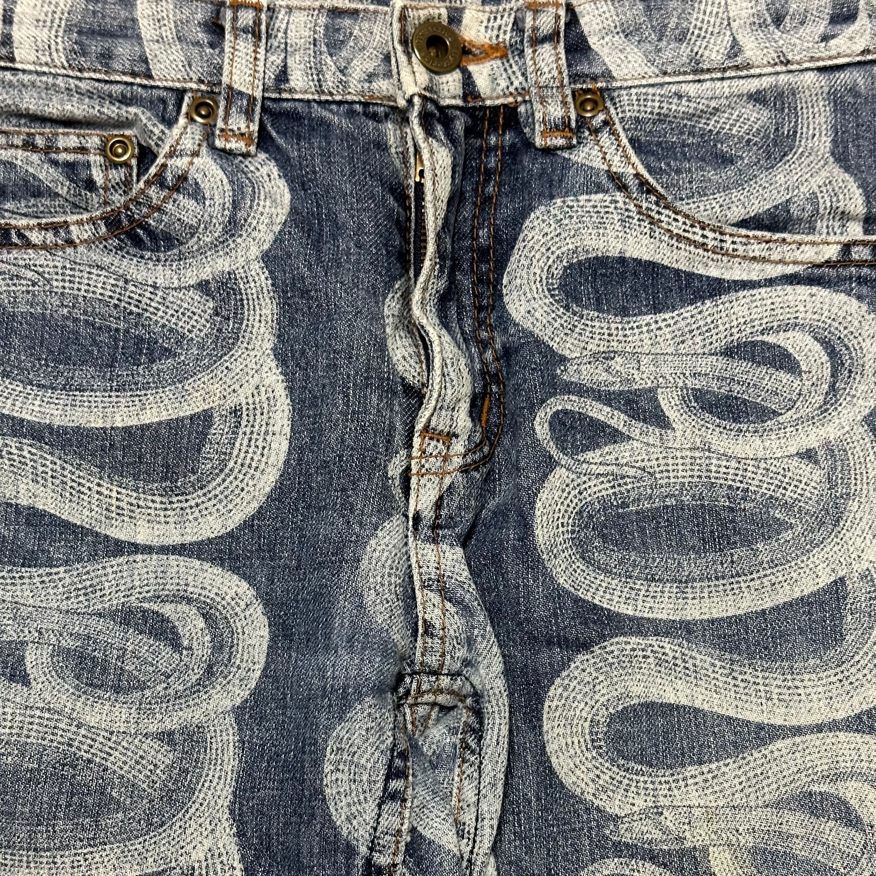 HYSTERICS - HYSTERICS Snake Print Denim Pants - 4