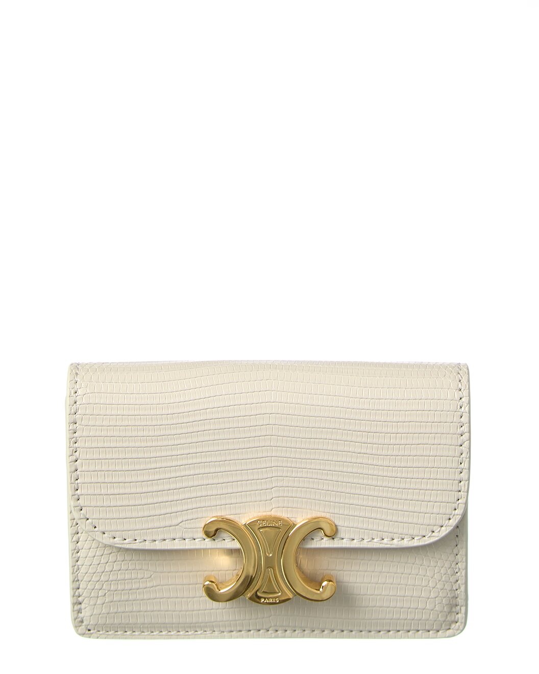 CELINE Triomphe Flap Leather Card Case - 1