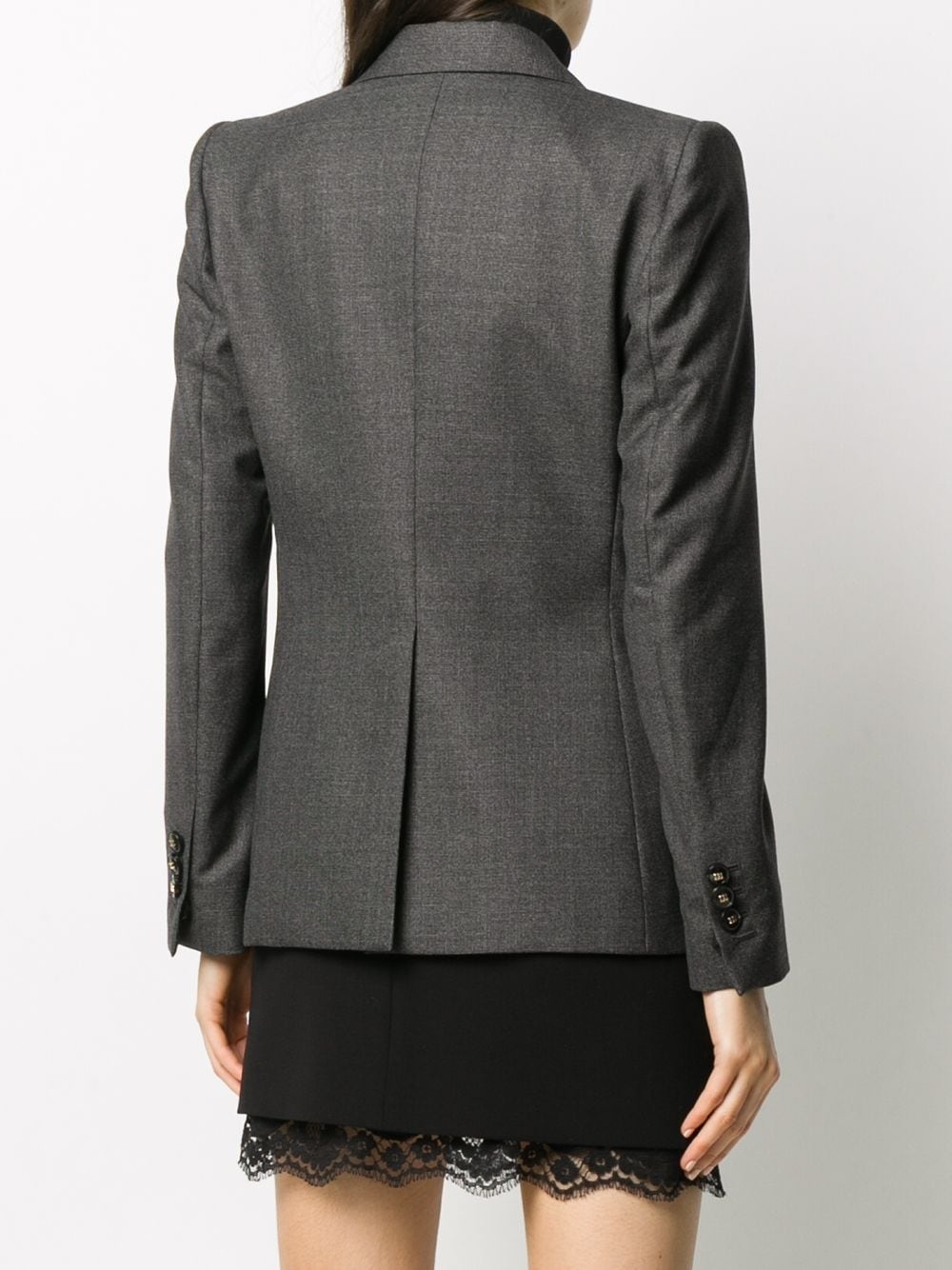 single-breasted wool blazer - 4