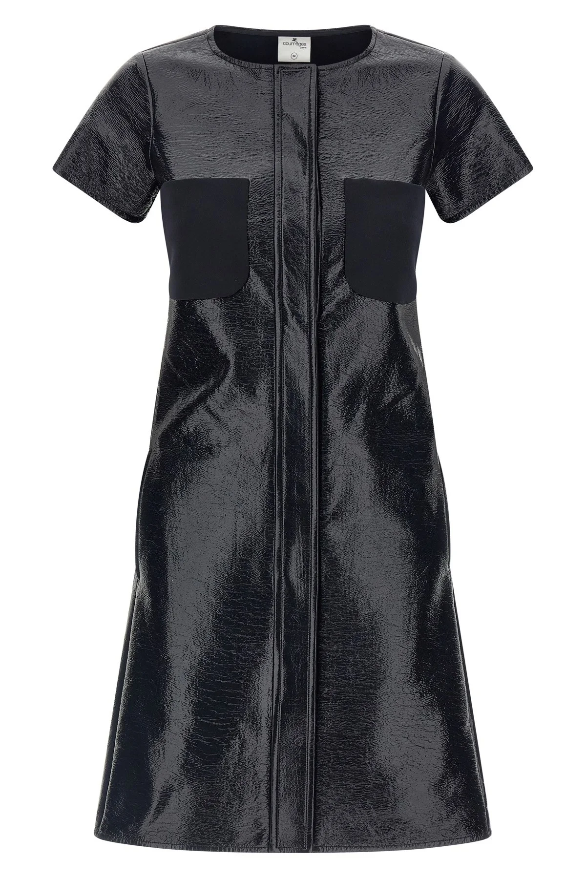 '2-Pocket Vinyl' Dress - 1