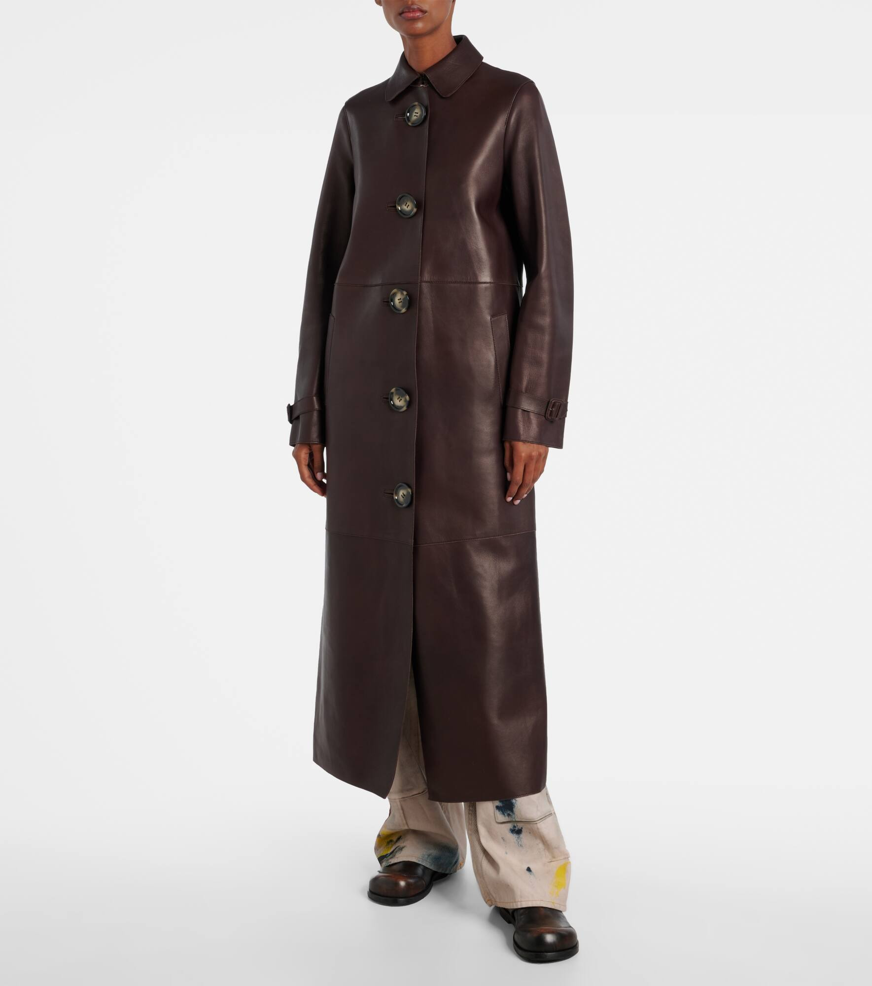 Leather coat - 7