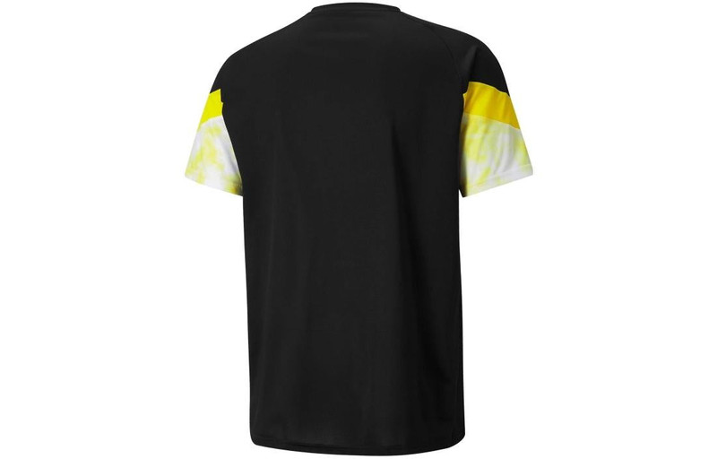 PUMA PUMA Colorblock Men Round Neck Black T-Shirt 'Black' 765038-02 outlook