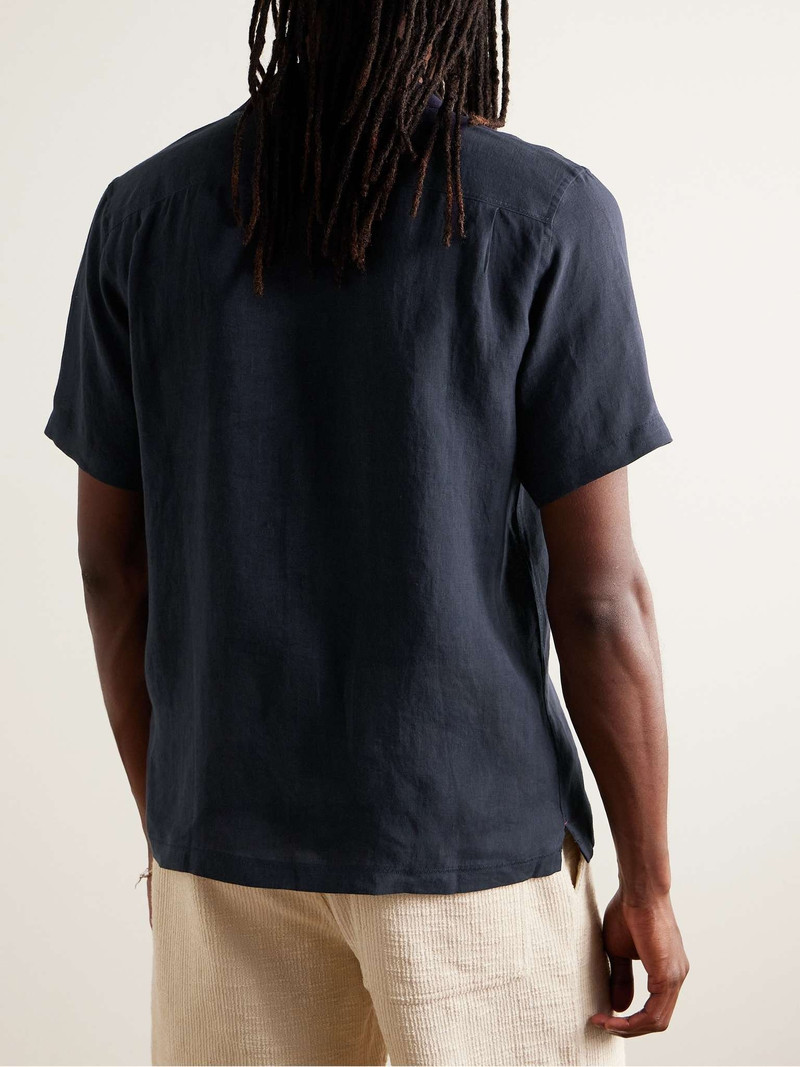 Maitan Camp-Collar Linen Shirt 3