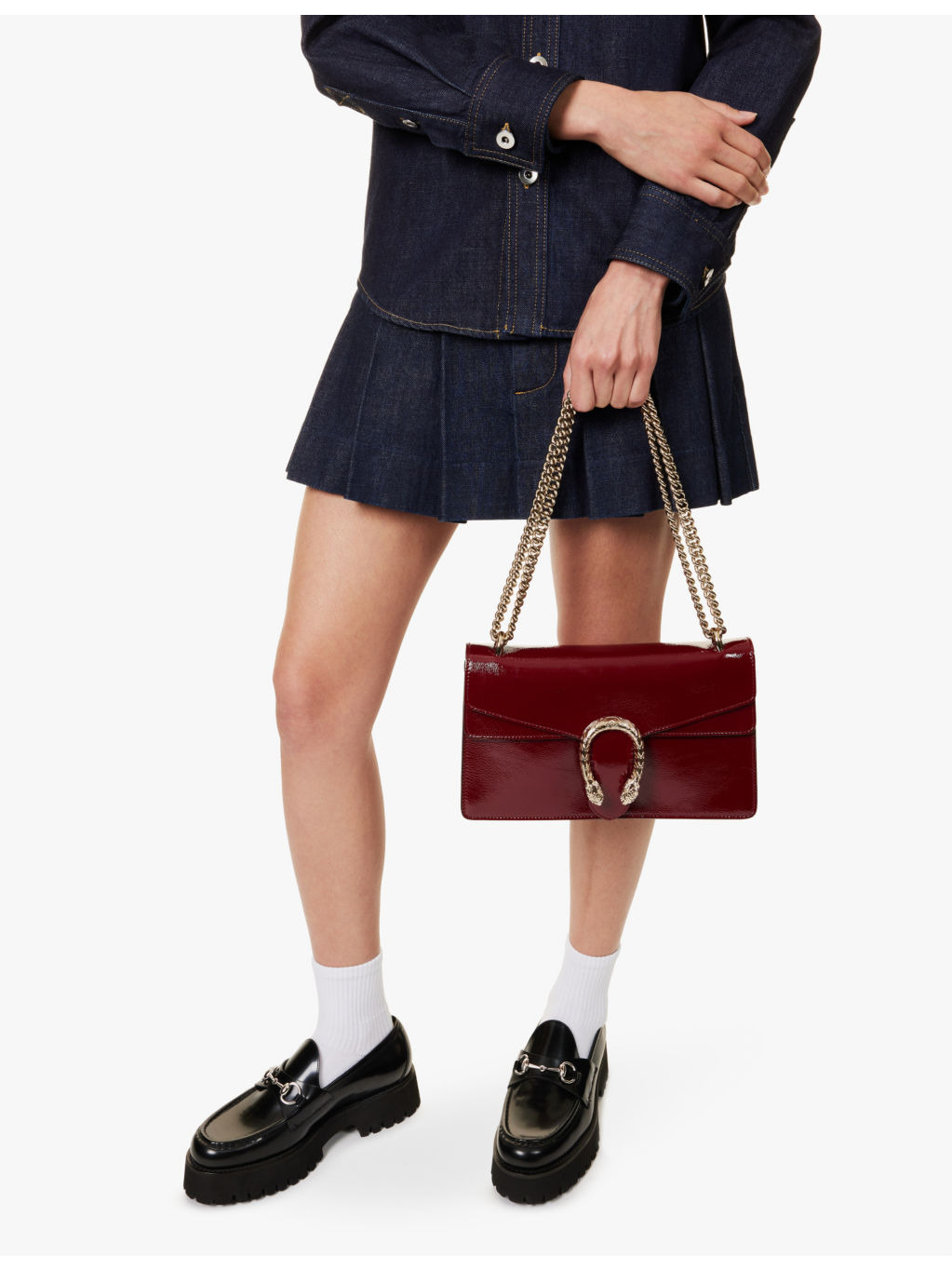 Dionysus chain-strap leather shoulder bag - 2