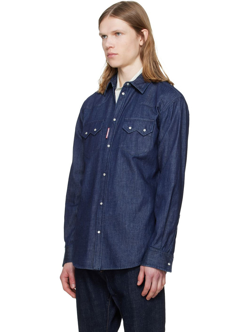 DSQUARED2 Blue Twin Peaks Denim Shirt outlook