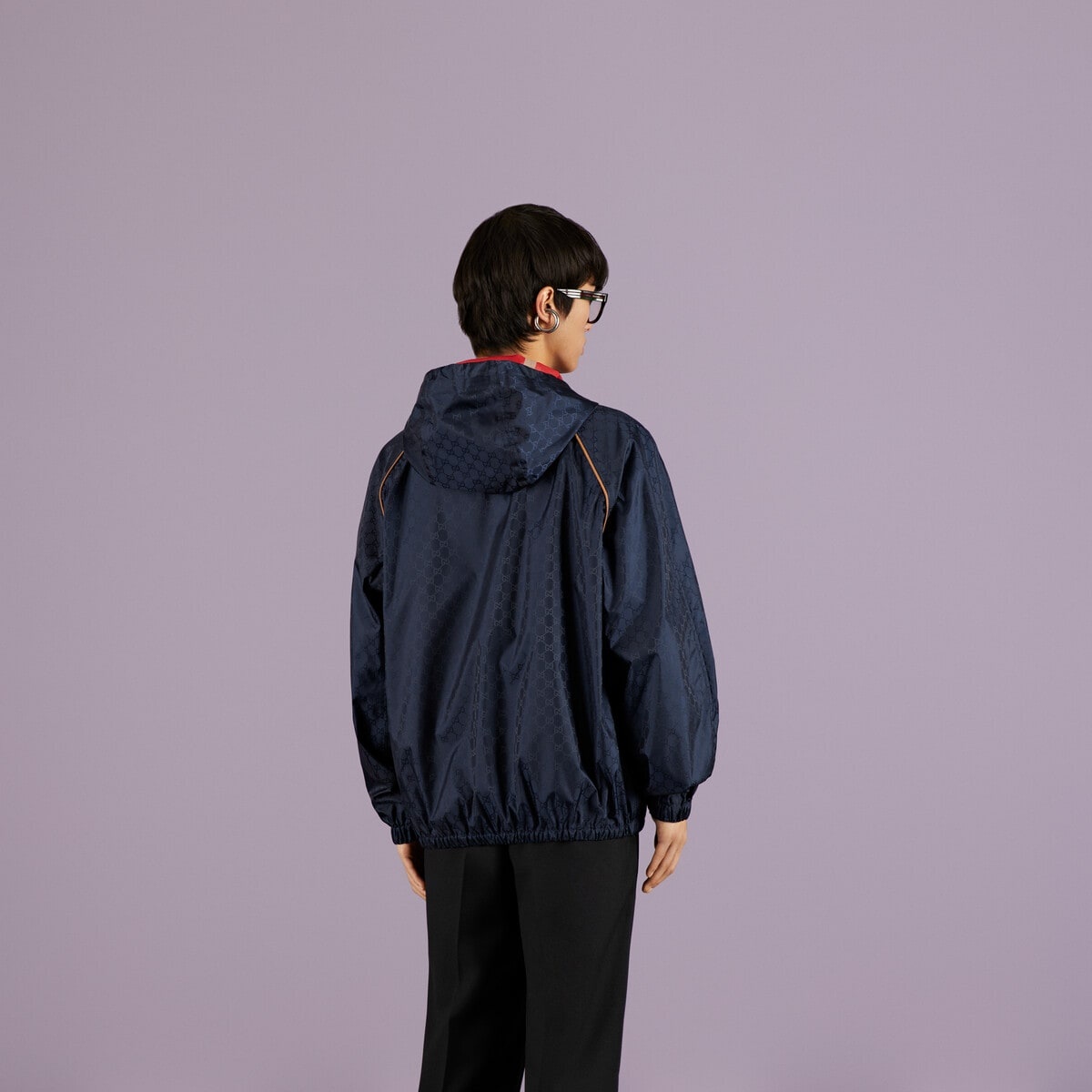 Technical GG hooded jacket - 6