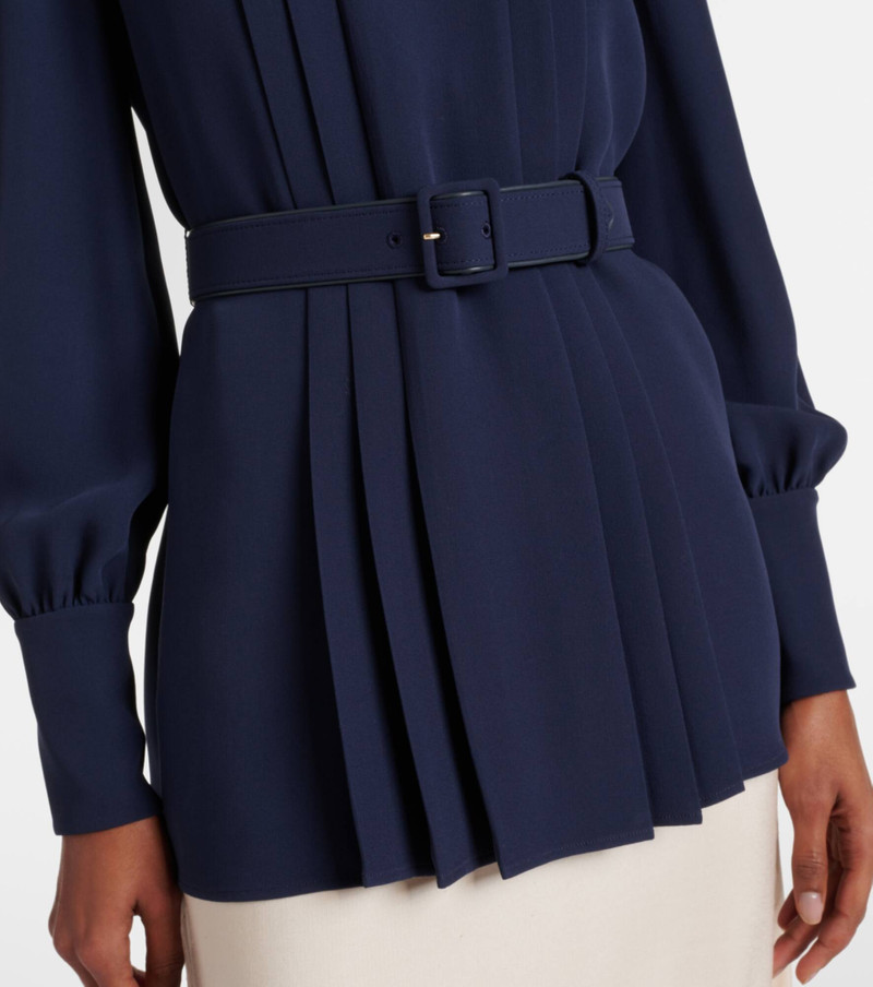 Cady Couture pleated belted blouse 7