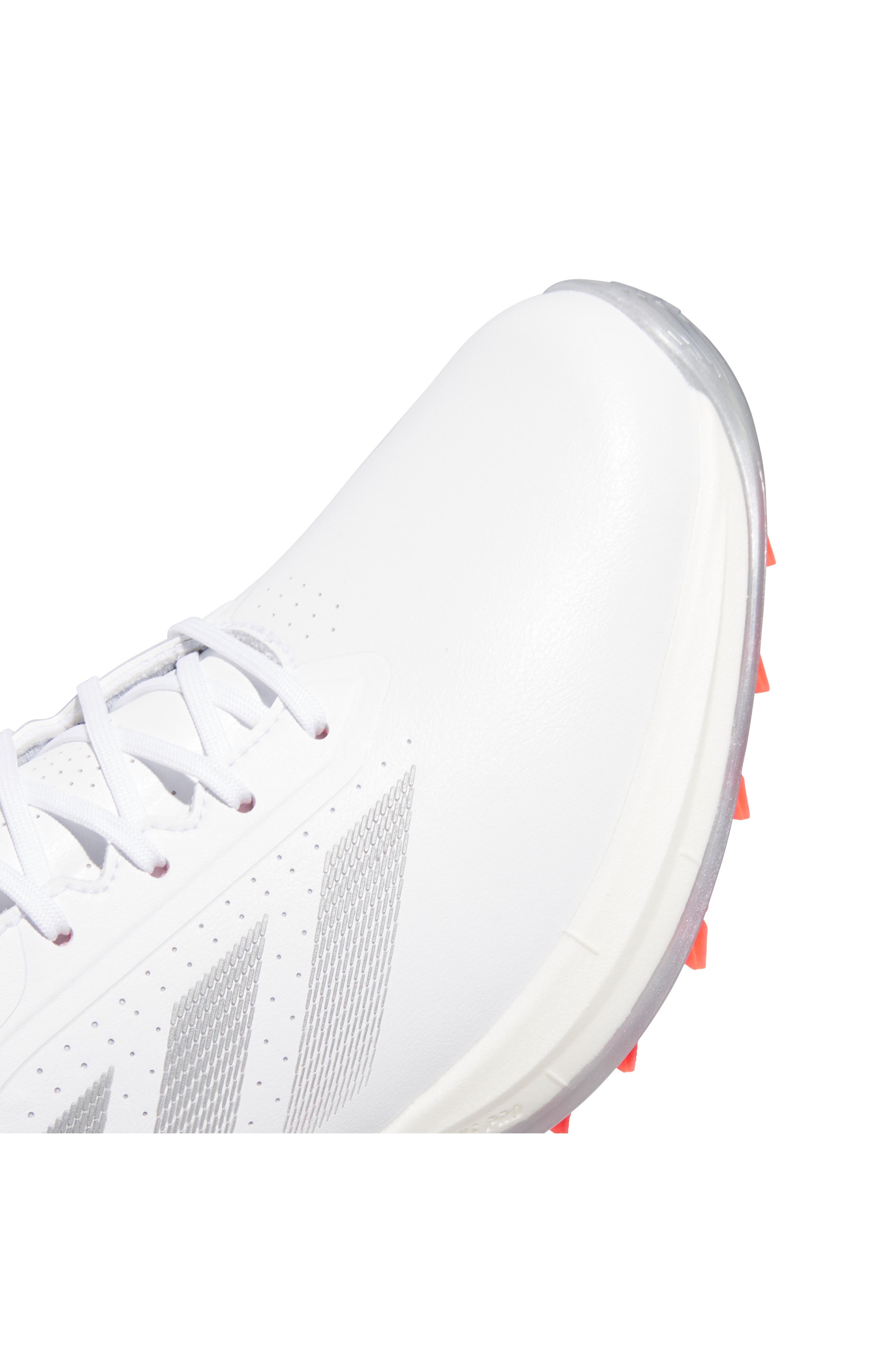 adidas Adizero ZG Golf Shoe in White/Silver Met./Lucid Red at Nordstrom - 9