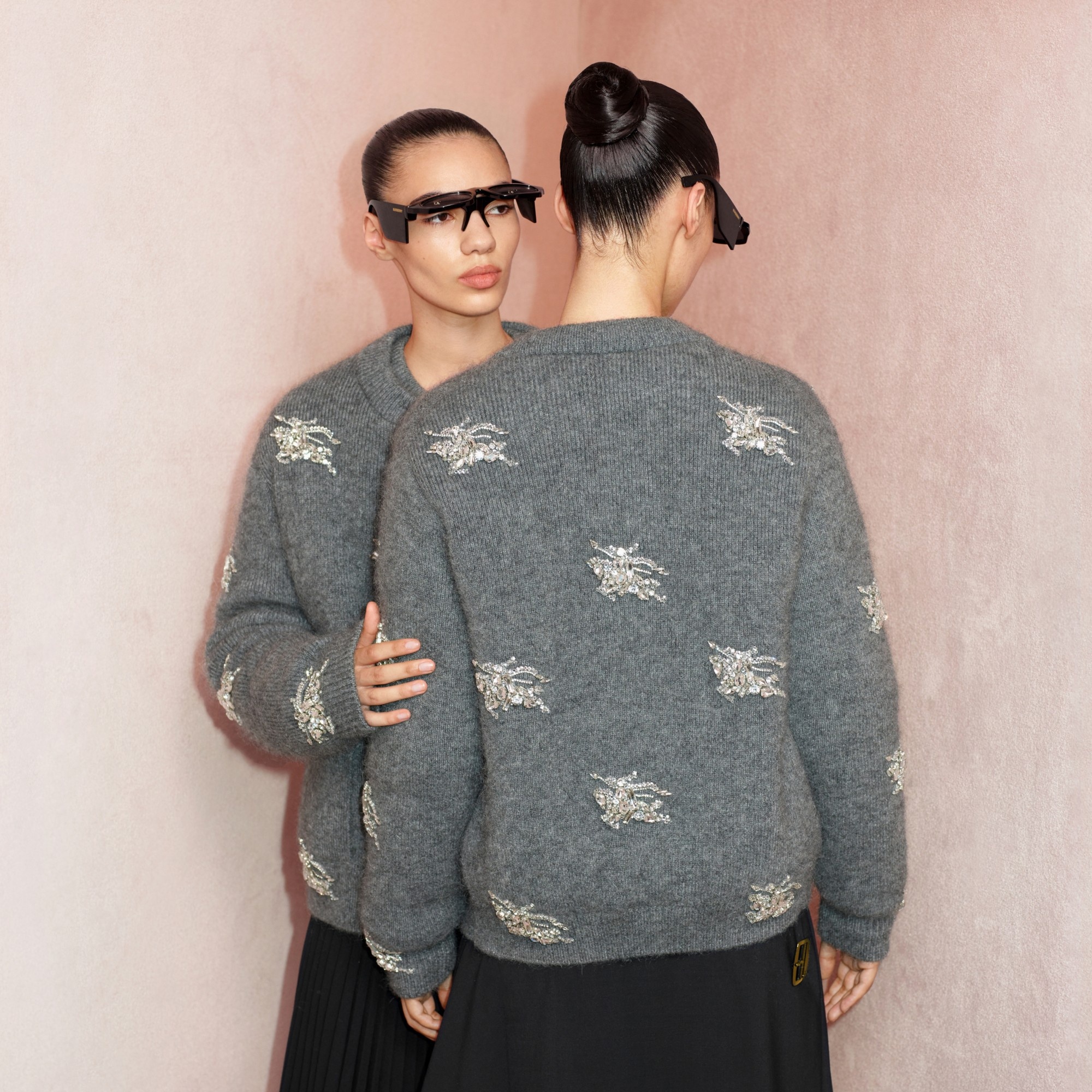 Crystal EKD Wool Mohair Blend Cardigan - 7