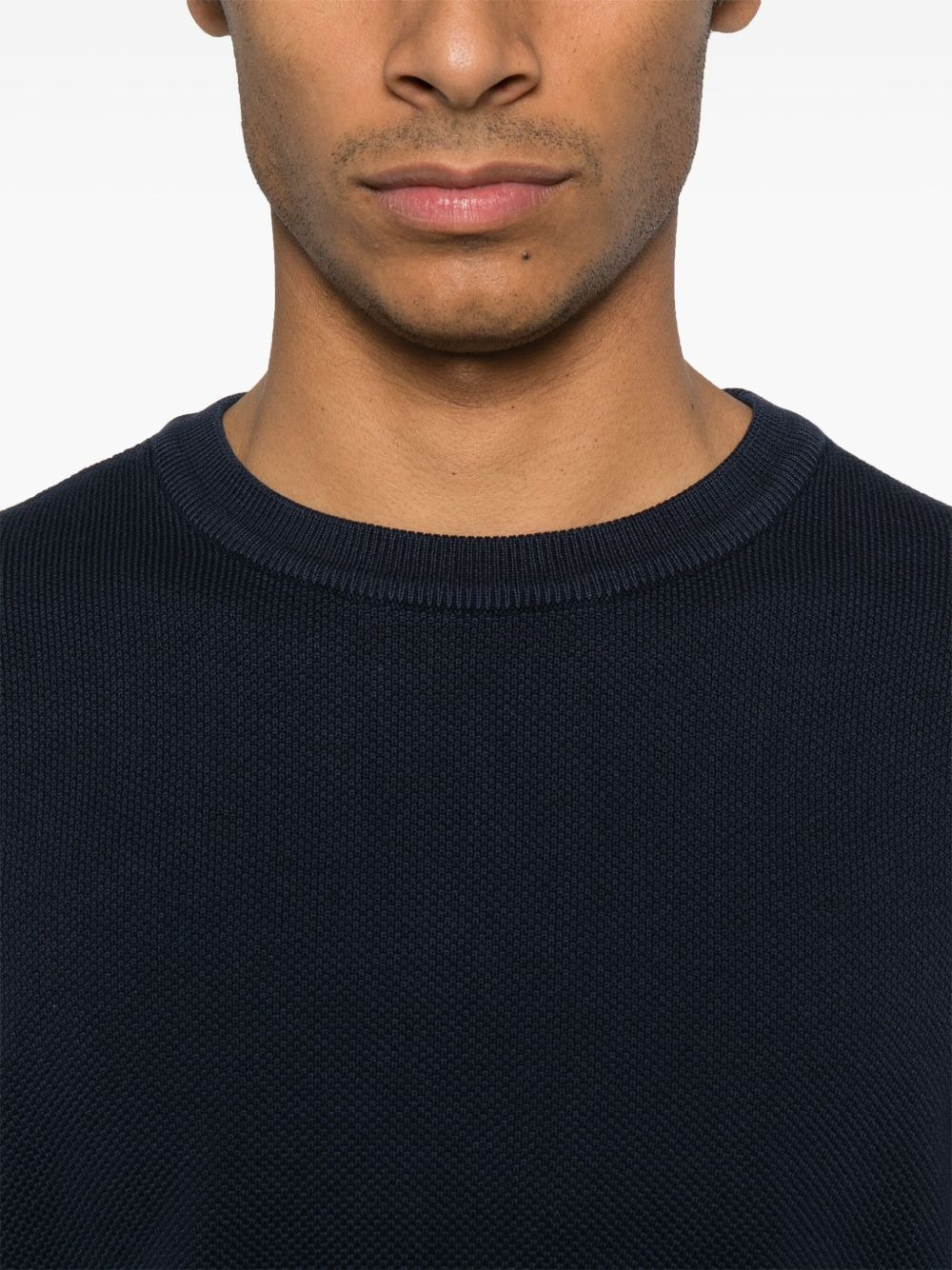 long-sleeve organic-cotton jumper - 5