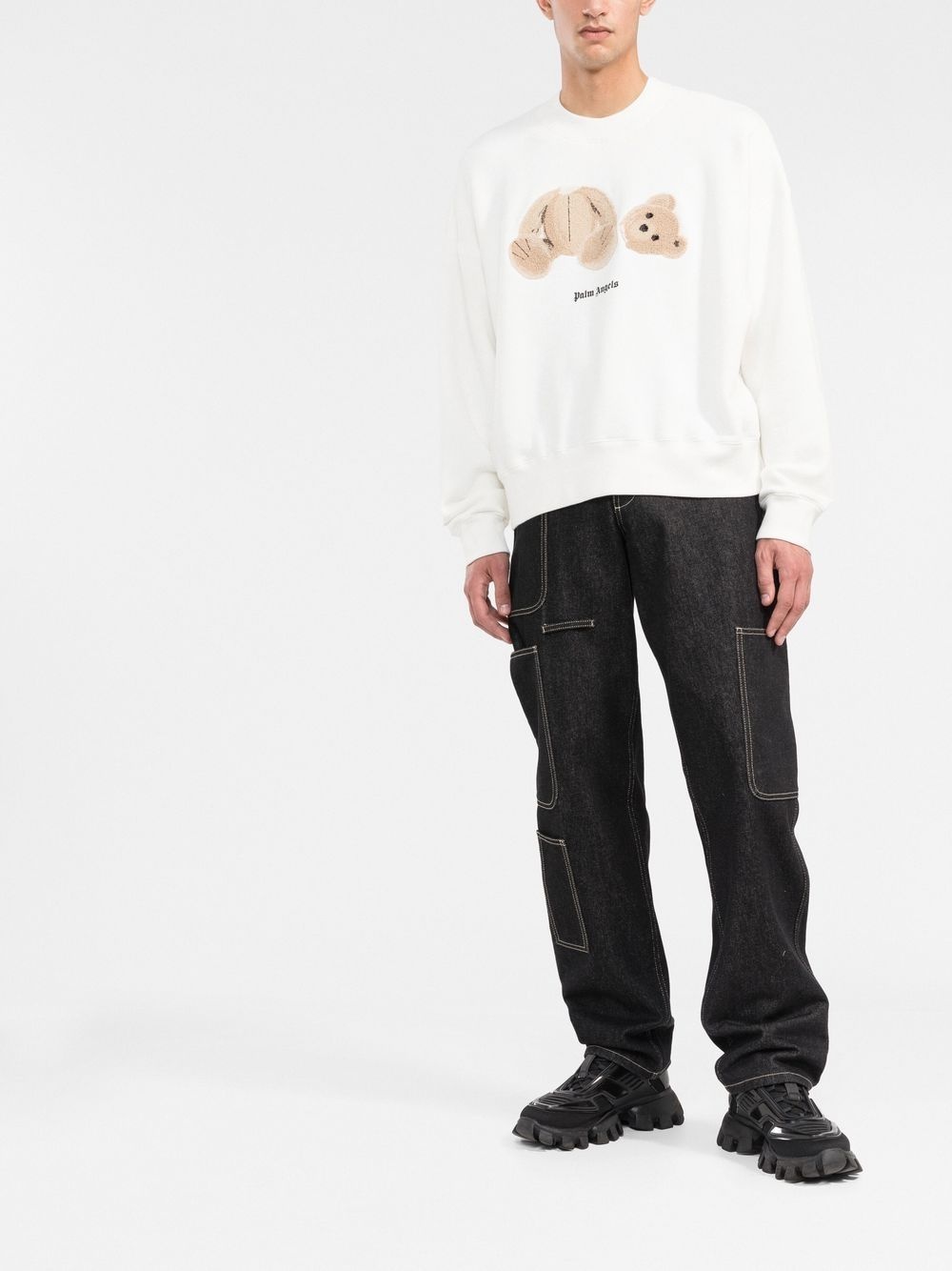 bear-print sweatshirt - 2