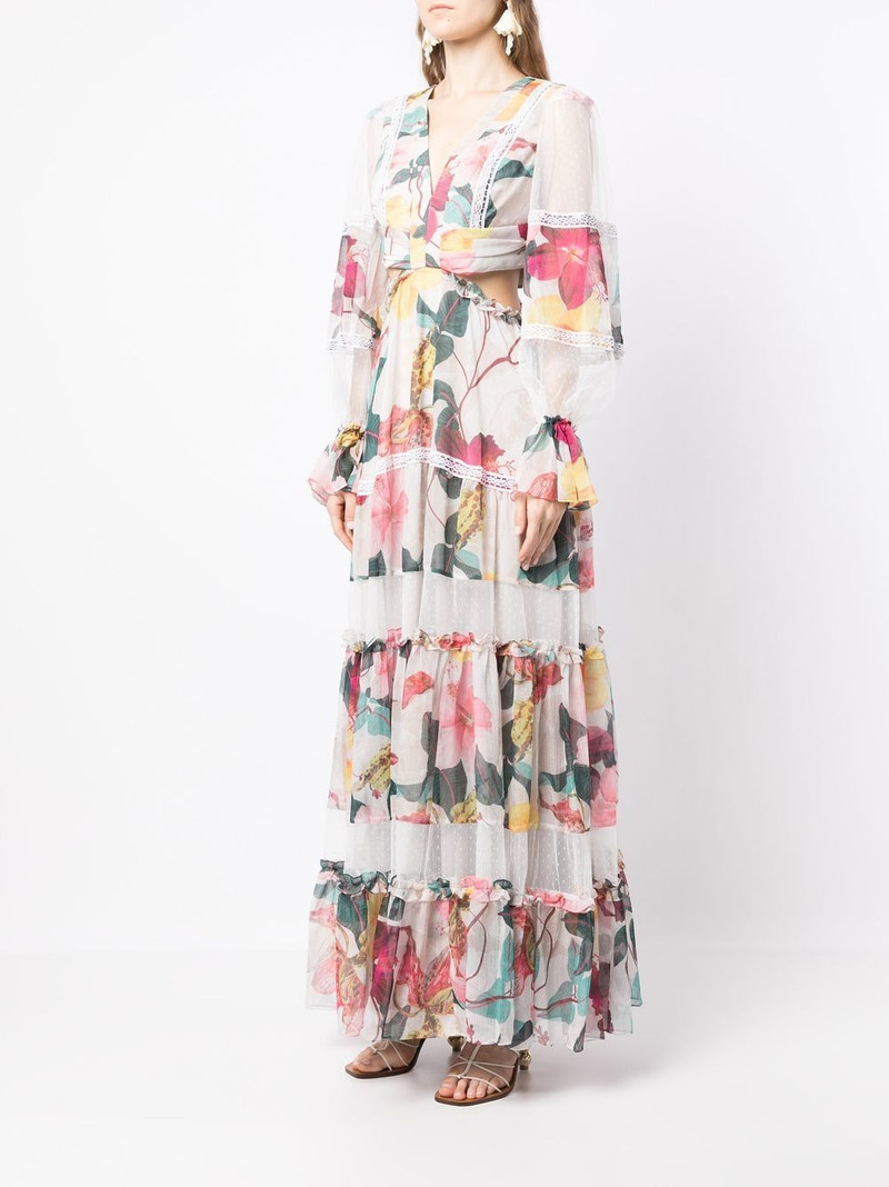 Hibiscus cut-out maxi dress 3