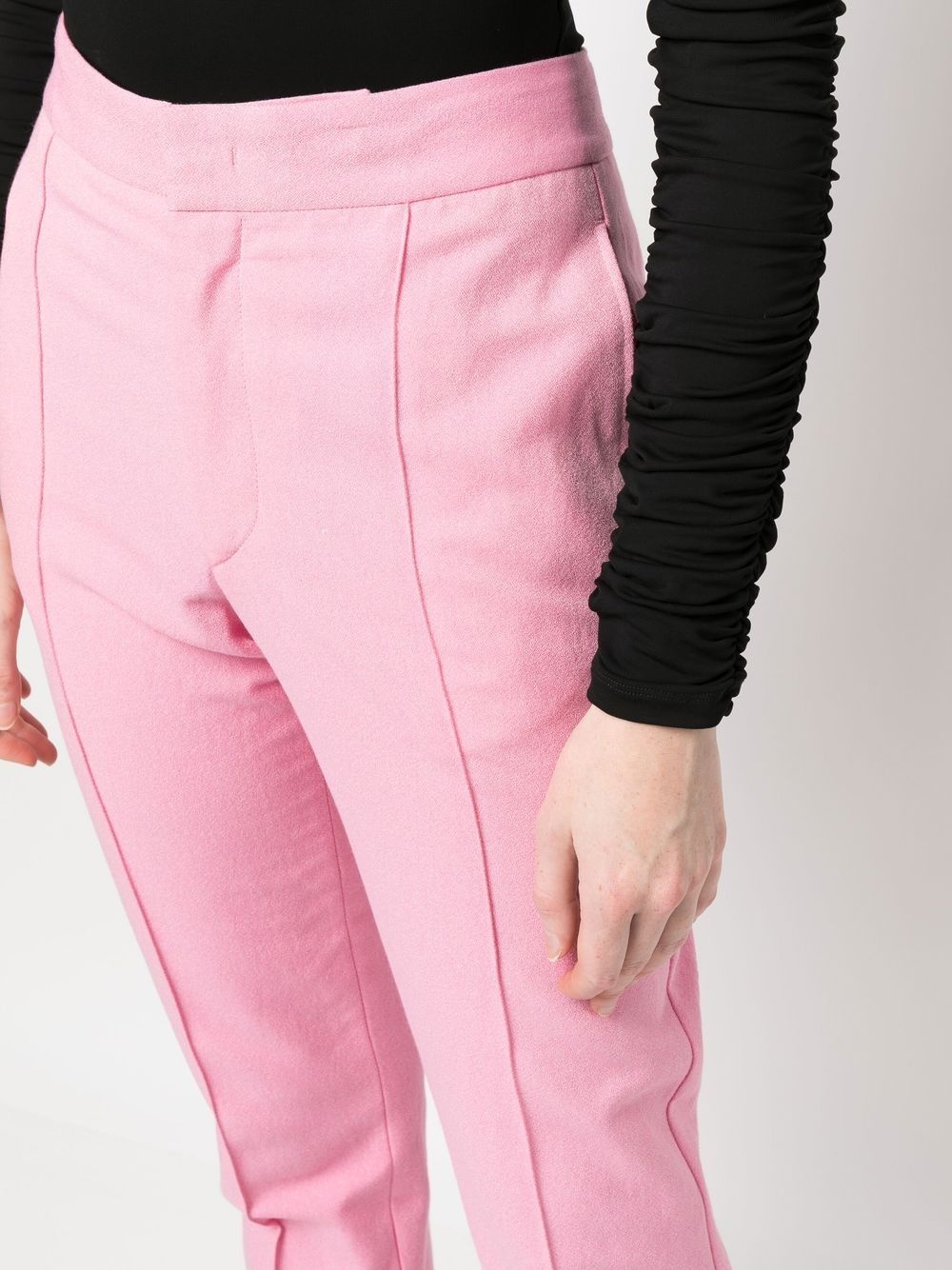 seam-detail cropped trousers - 5