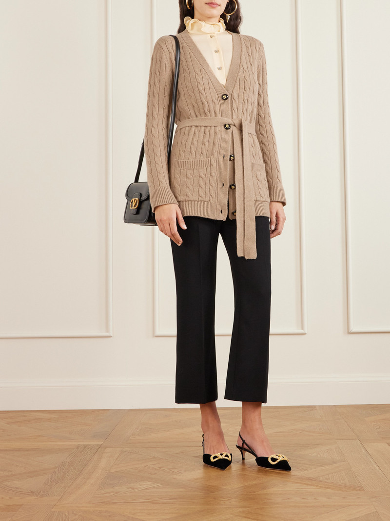 Valentino Cable-knit Cashmere Cardigan outlook
