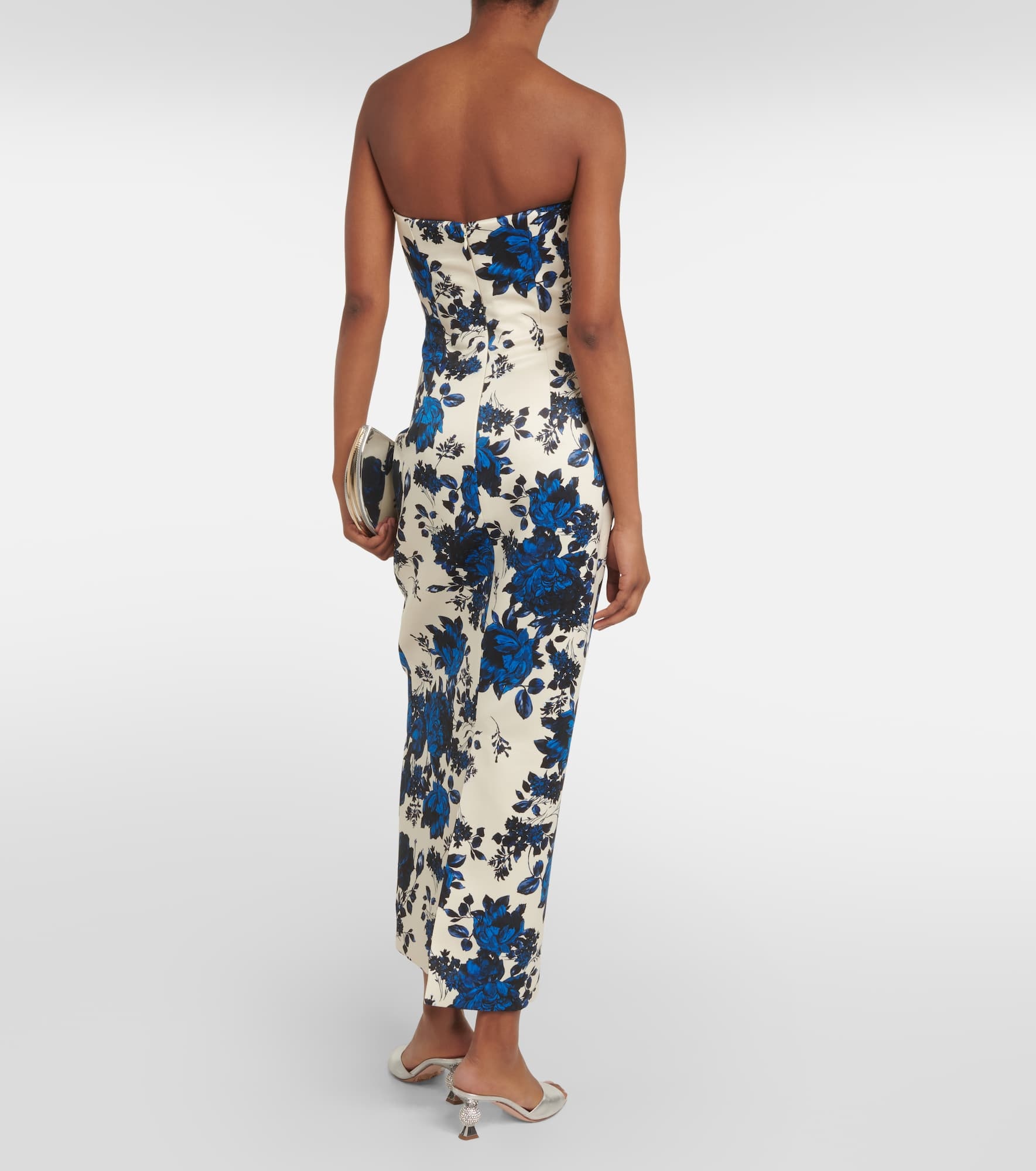 Yulie floral taffeta midi dress - 3