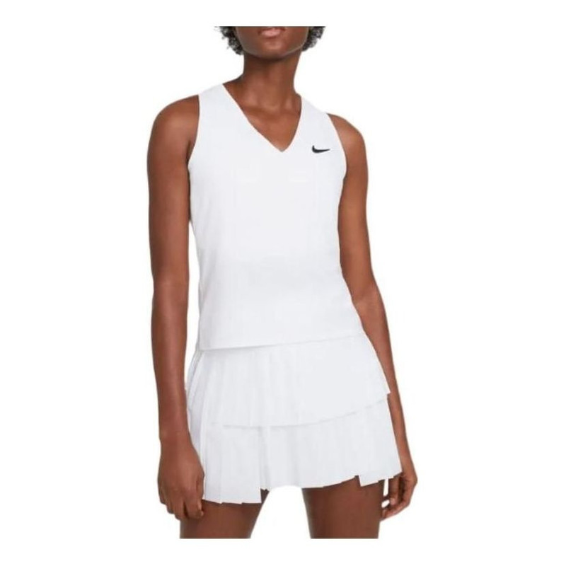 (WMNS) Nike Court Victory Tennis Tank 'White' CV4785-100 - 1