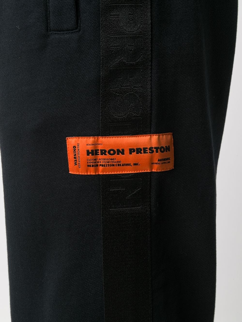 logo patch straight trousers - 5