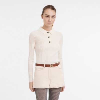 Longchamp Fall-Winter 2023 Collection Shorts Ecru - Cotton outlook