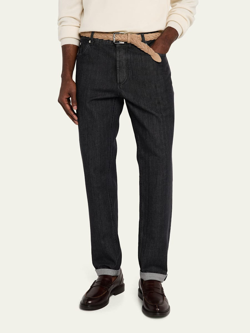 Brunello Cucinelli Men's Traditional Fit Five-Pocket Jeans outlook