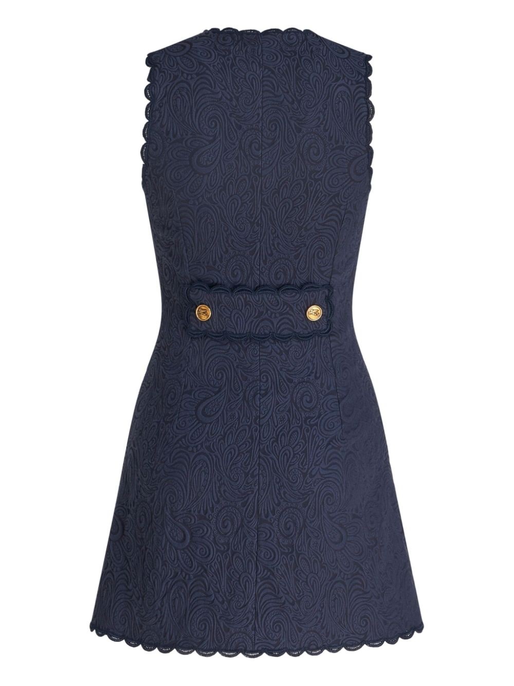 paisley-jacquard long waistcoat - 6