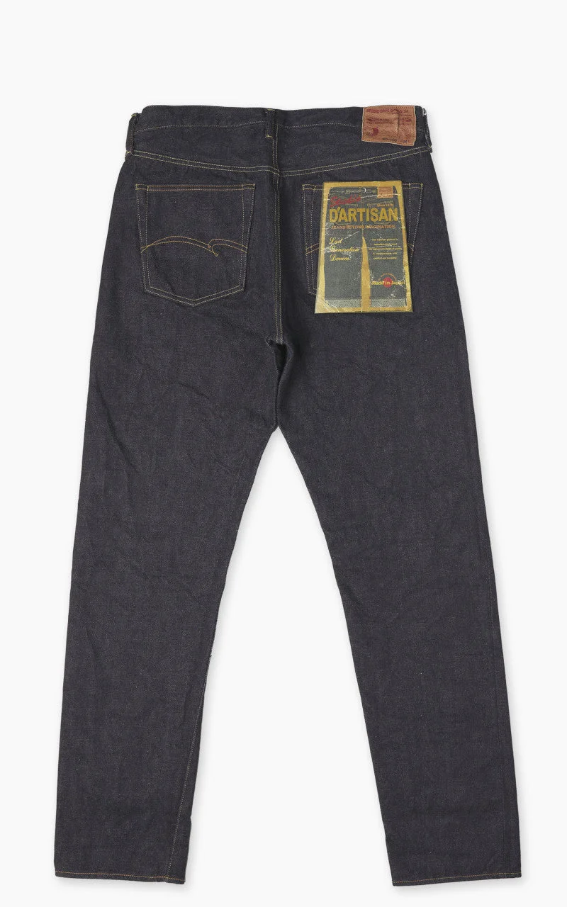 STUDIO D'ARTISAN SD-108 REGULAR TAPERED SELVEDGE JEANS ONE WASH INDIGO - 1