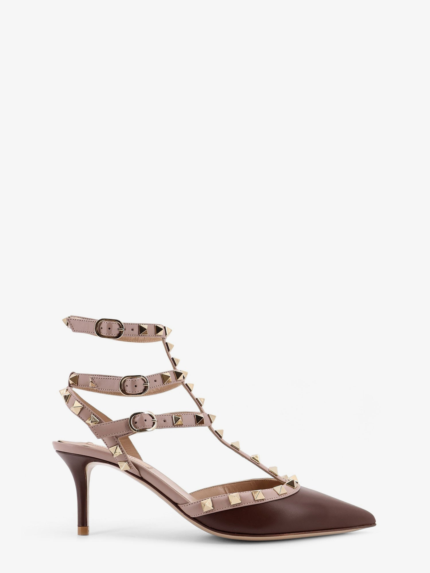 Valentino Garavani Rockstud Valentino Garavani Leather Décolleté Slingback - 1