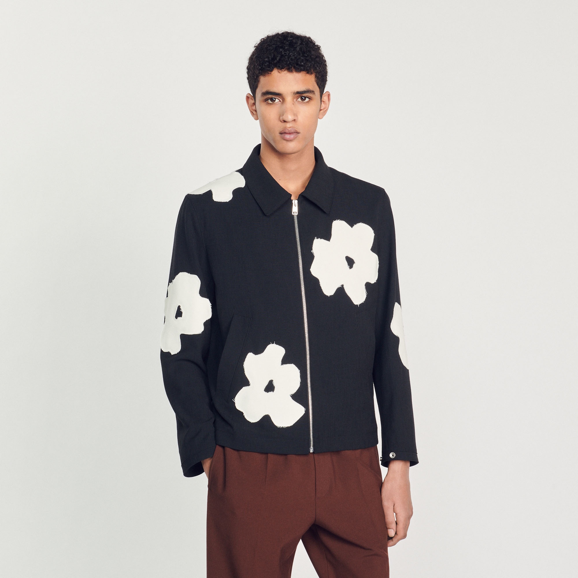 Jacket with flower motifs - 5